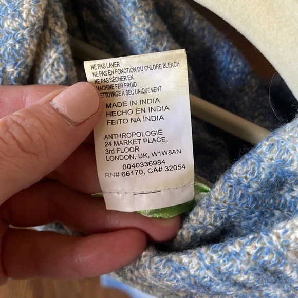 Anthropologie Skywashed Poncho - Picture 4 of 6